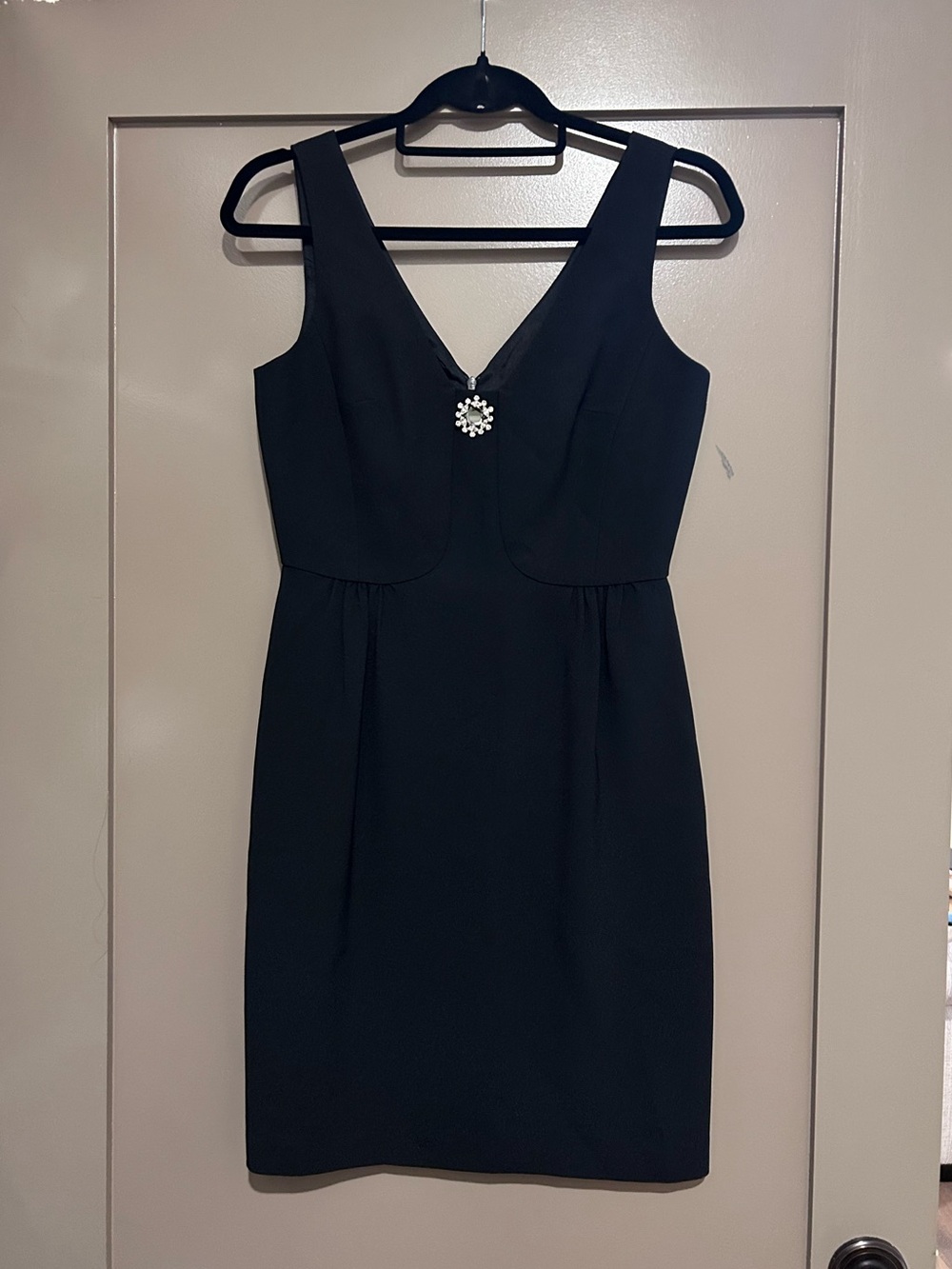 Trina Turk little black dress with jewel detail